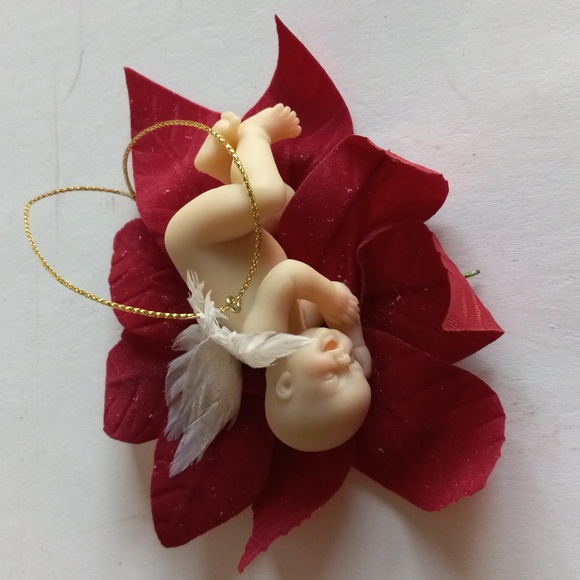 Set of 4 "Santa's Little Angels" Christmas Ornaments. - Picture 4 of 6